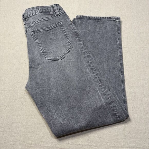 Abercrombie & Fitch Sz 29/8 R The ‘90s Straight Ultra High Rise Jeans Curve Love - Picture 1 of 8